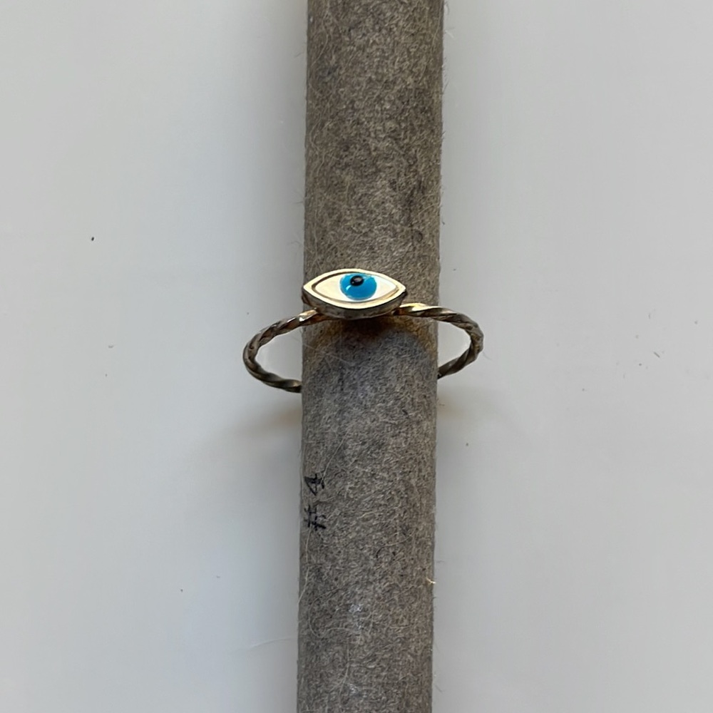 Adjustable midi evil eye ring - Picture 2 of 3